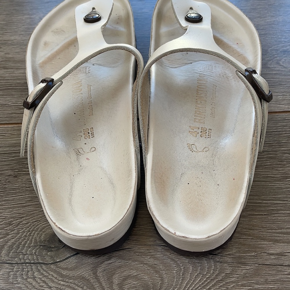 Birkenstock Gizeh Exquisite Collection Metallic Sandal Sz 10 - Picture 5 of 10